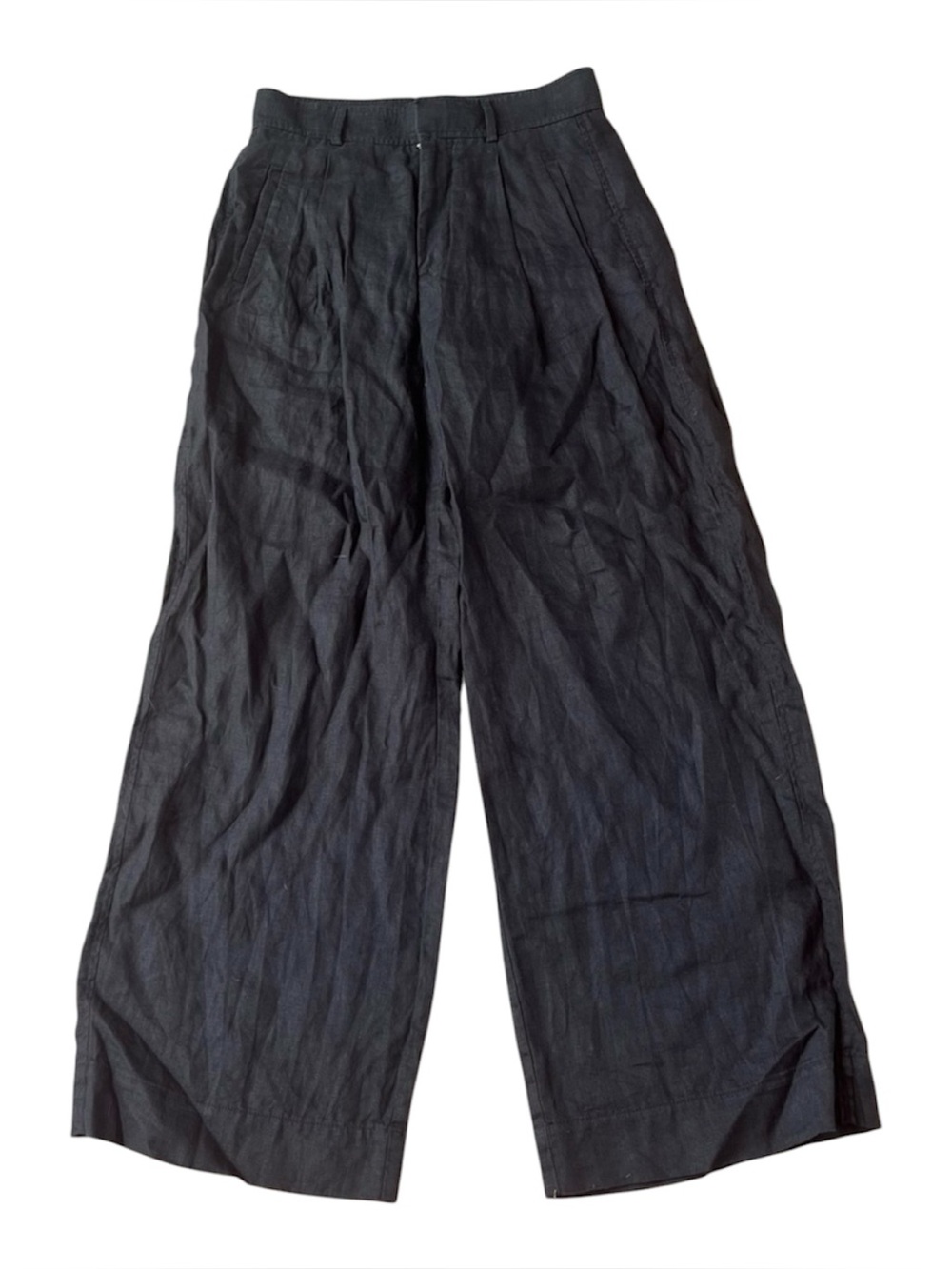 Everlane The Linen Flax Way High Drape Pants Black Size 4
